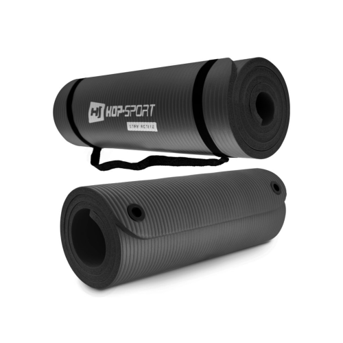 Мат для фітнесу  Hop-Sport HS-N015GM 1,5 см black - фото №5